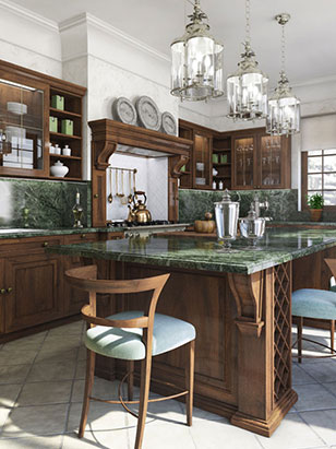 Rendering Fotorelistico Kitchen Deluxe