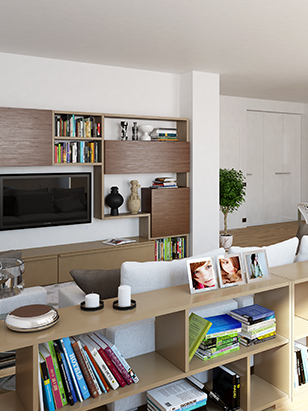 Rendering Fotorealistico Living 3D